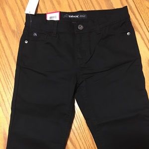 Jordache Black Kahi Pants Reg. Skinny adj waist